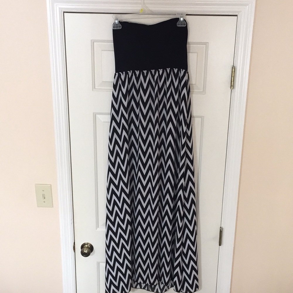 Chevron maxi dress